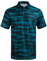 Green Camouflage Golf Polo Shirt for Men