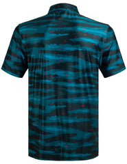 Green Camouflage Golf Polo Shirt for Men