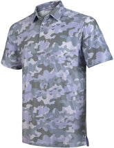 Purple Camouflage Golf Polo Shirt for Men