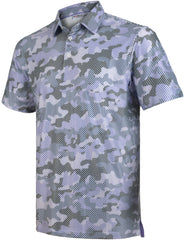 Purple Camouflage Golf Polo Shirt for Men