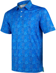Patriotic Fireworks USA Golf Polo Shirt for Men