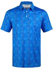 Patriotic Fireworks USA Golf Polo Shirt for Men