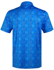 Patriotic Fireworks USA Golf Polo Shirt for Men