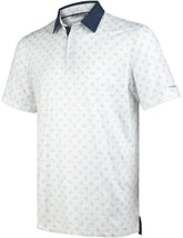 White Golf Club 01 Performance Polo Golf Shirts for Men