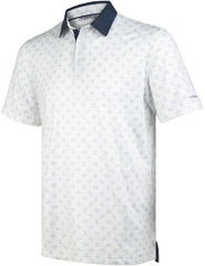 White Golf Club 01 Performance Polo Golf Shirts for Men