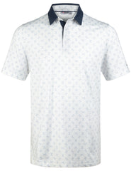 White Golf Club 01 Performance Polo Golf Shirts for Men