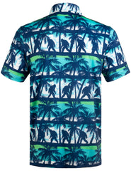 Bigfoot Coconut Tree Floral Tropical Golf Polo Shirt for Men