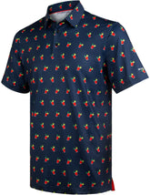 Navy Cocktail Funny Golf Polo Shirt for Men