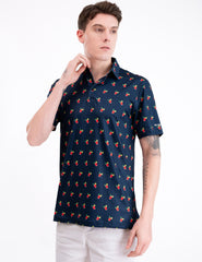 Navy Cocktail Funny Golf Polo Shirt for Men