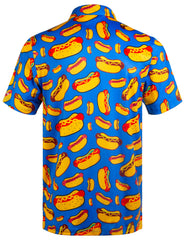 Hot Dog Funny Golf Polo Shirt for Men