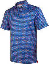 Patriotic Ice Cream USA Golf Polo Shirt for Men