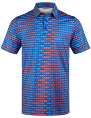 Patriotic Ice Cream USA Golf Polo Shirt for Men