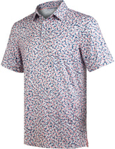 Paint Ripple Camouflage Golf Polo Shirt for Men