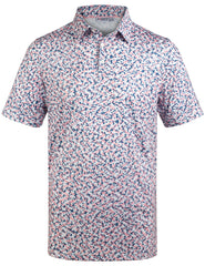 Paint Ripple Camouflage Golf Polo Shirt for Men