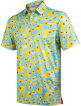 Rubber Duck Wave Golf Polo Shirt for Men