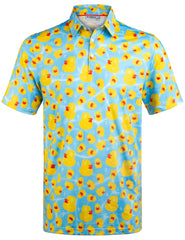 Rubber Duck Wave Golf Polo Shirt for Men