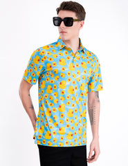 Rubber Duck Wave Golf Polo Shirt for Men