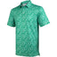 Green Tropical Floral Men’s Performance Golf Polo