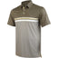 Gold Striped Golf Shirts for Men Short Sleeve Performance Polo