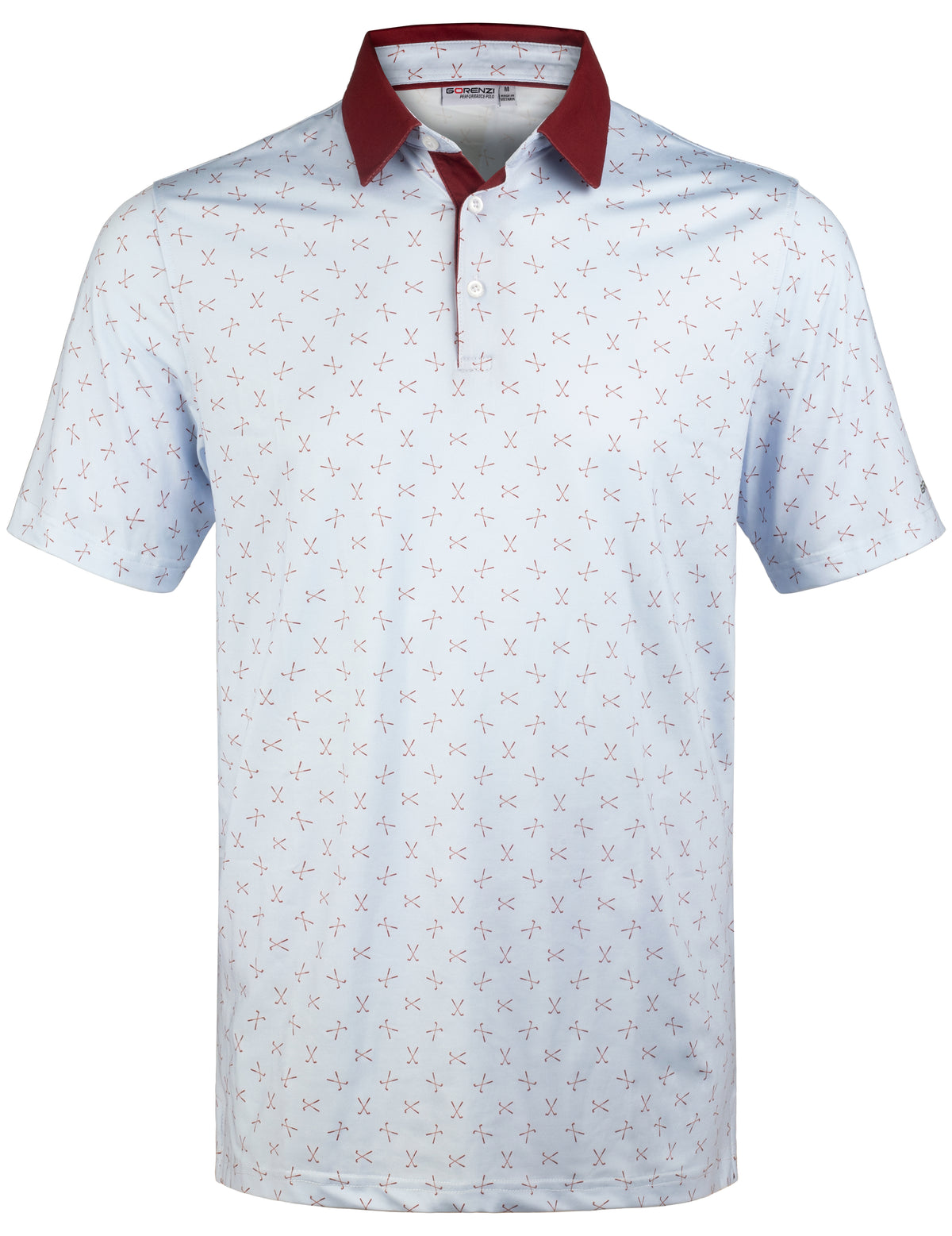 Gray Golf Club 01 Performance Polo Golf Shirts for Men