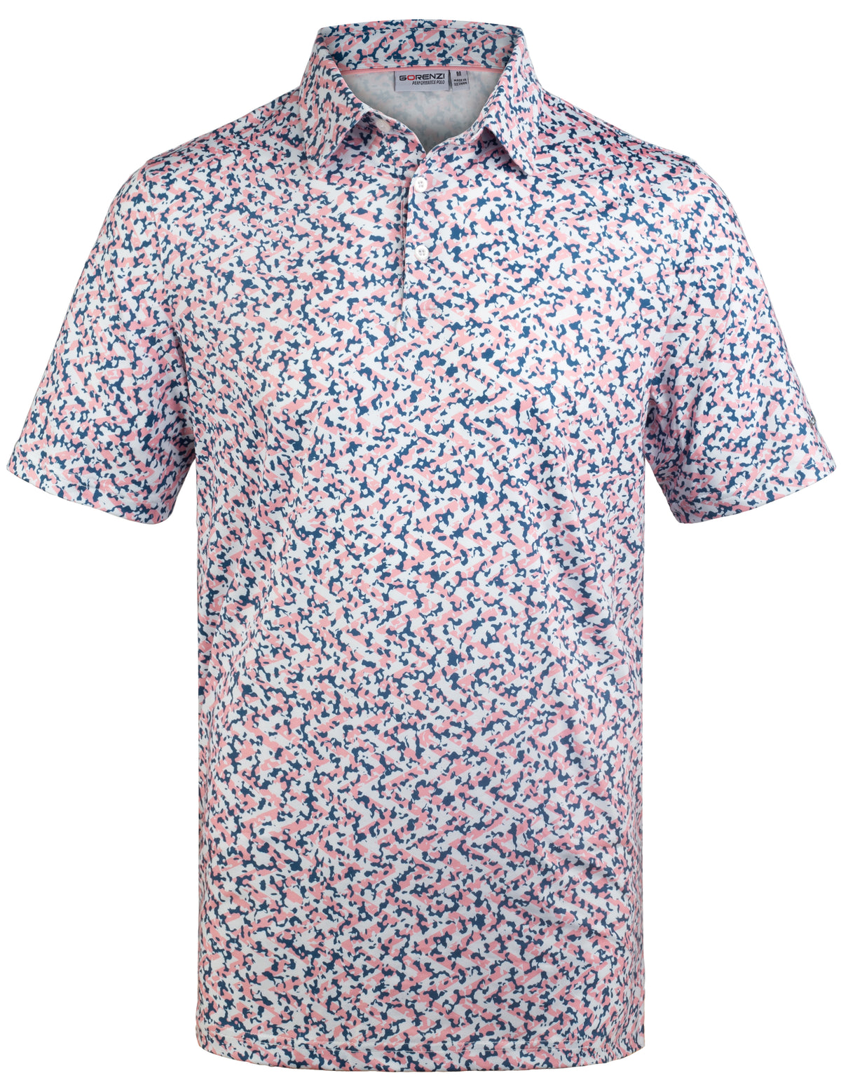 Paint Ripple Camouflage Golf Polo Shirt for Men