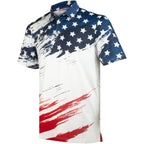 American Brushstroke Men’s Performance Golf Polo