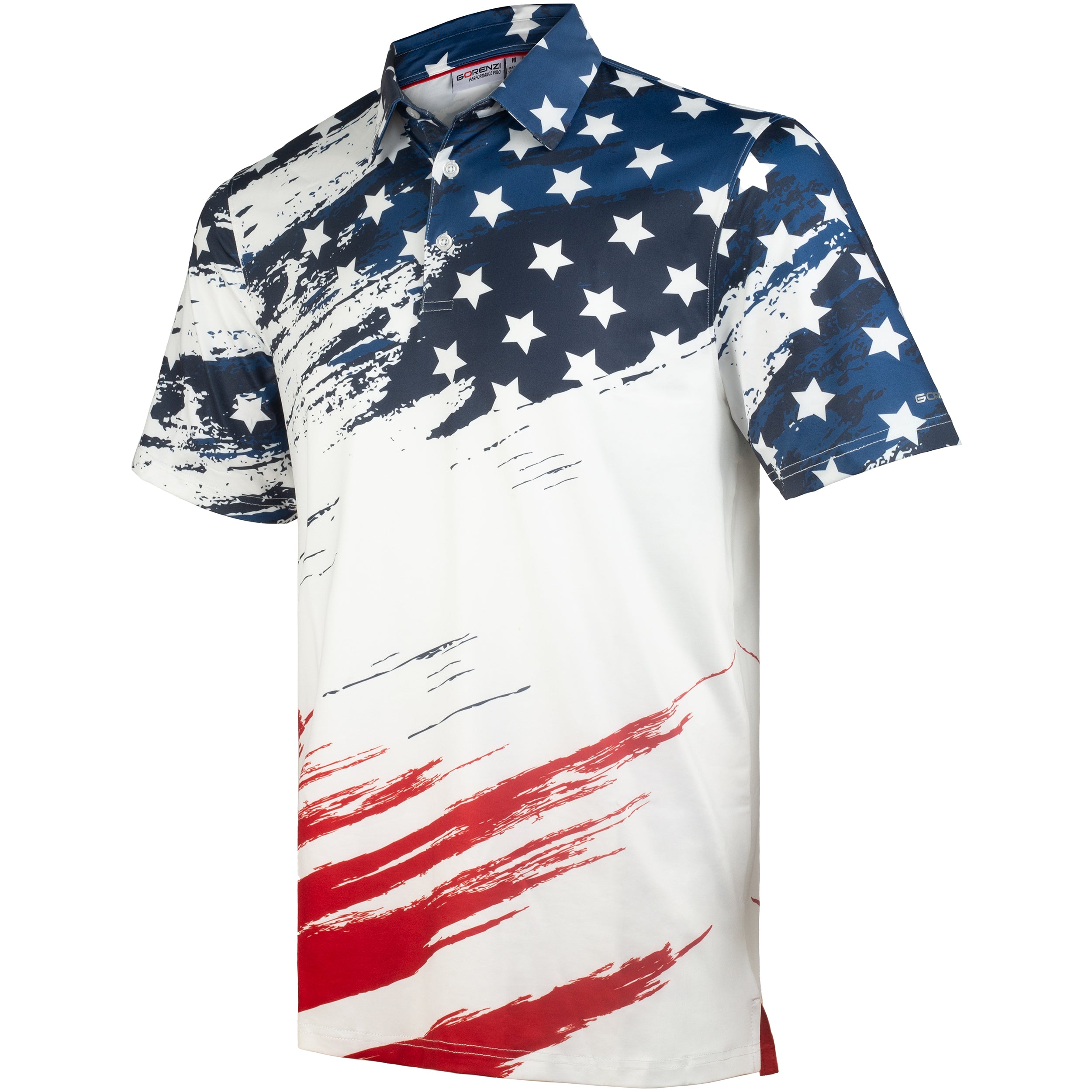American Brushstroke Men’s Performance Golf Polo