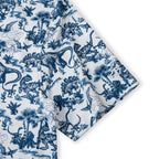 Dinosaur Jurassic Tropical Leaf Golf Polo Shirt for Men