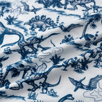 Dinosaur Jurassic Tropical Leaf Golf Polo Shirt for Men