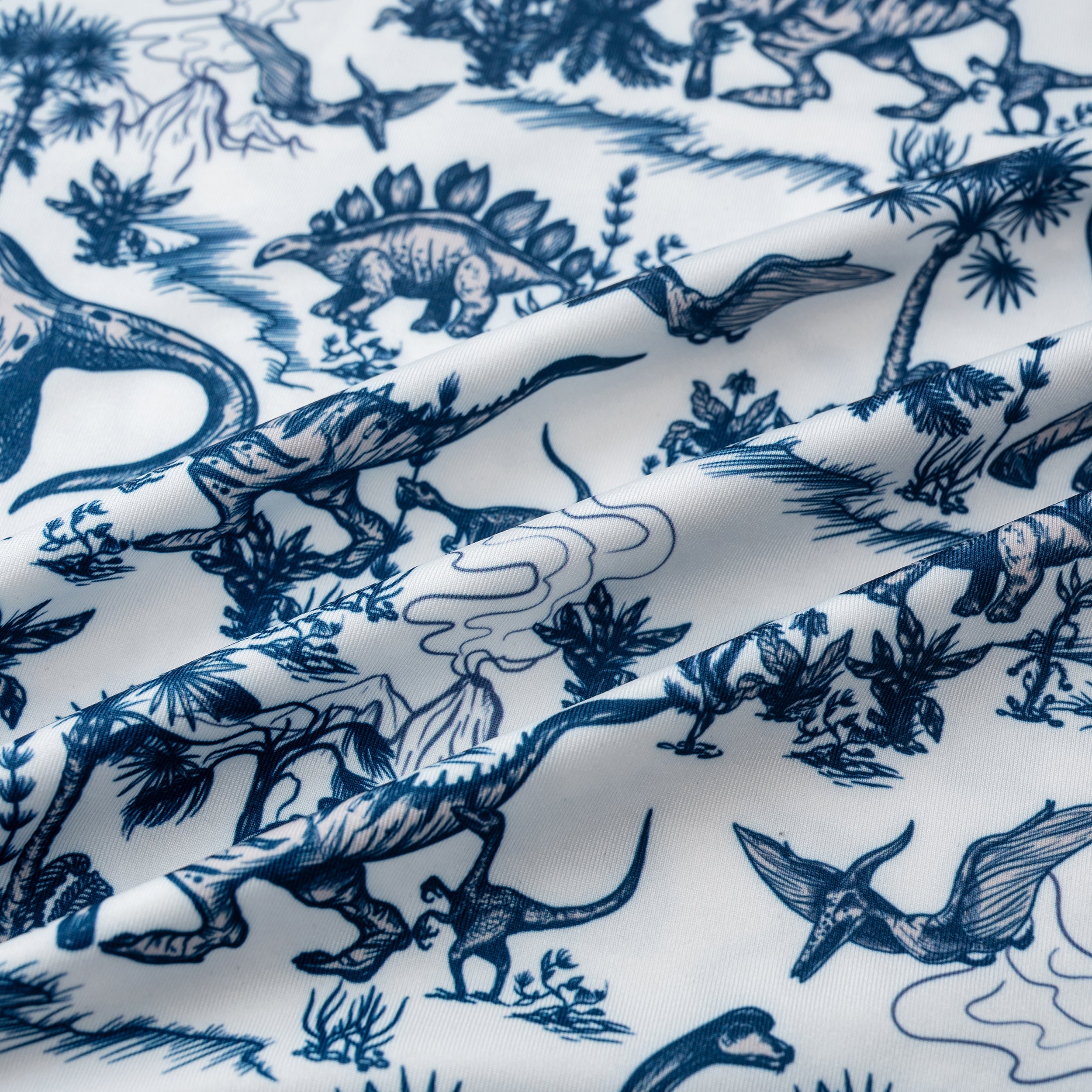 Dinosaur Jurassic Tropical Leaf Golf Polo Shirt for Men