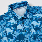 Blue Dinosaur Men’s Performance Golf Polo
