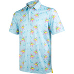 Tropical Dino Men’s Performance Golf Polo