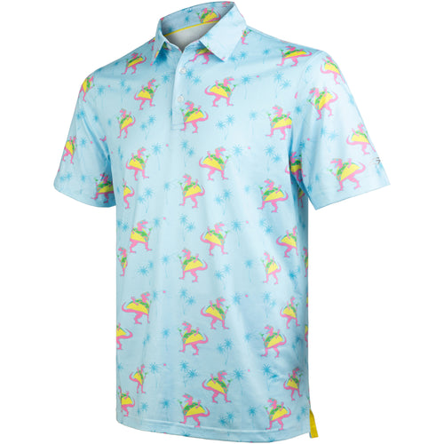 Tropical Dino Men’s Performance Golf Polo