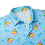 Tropical Dino Men’s Performance Golf Polo