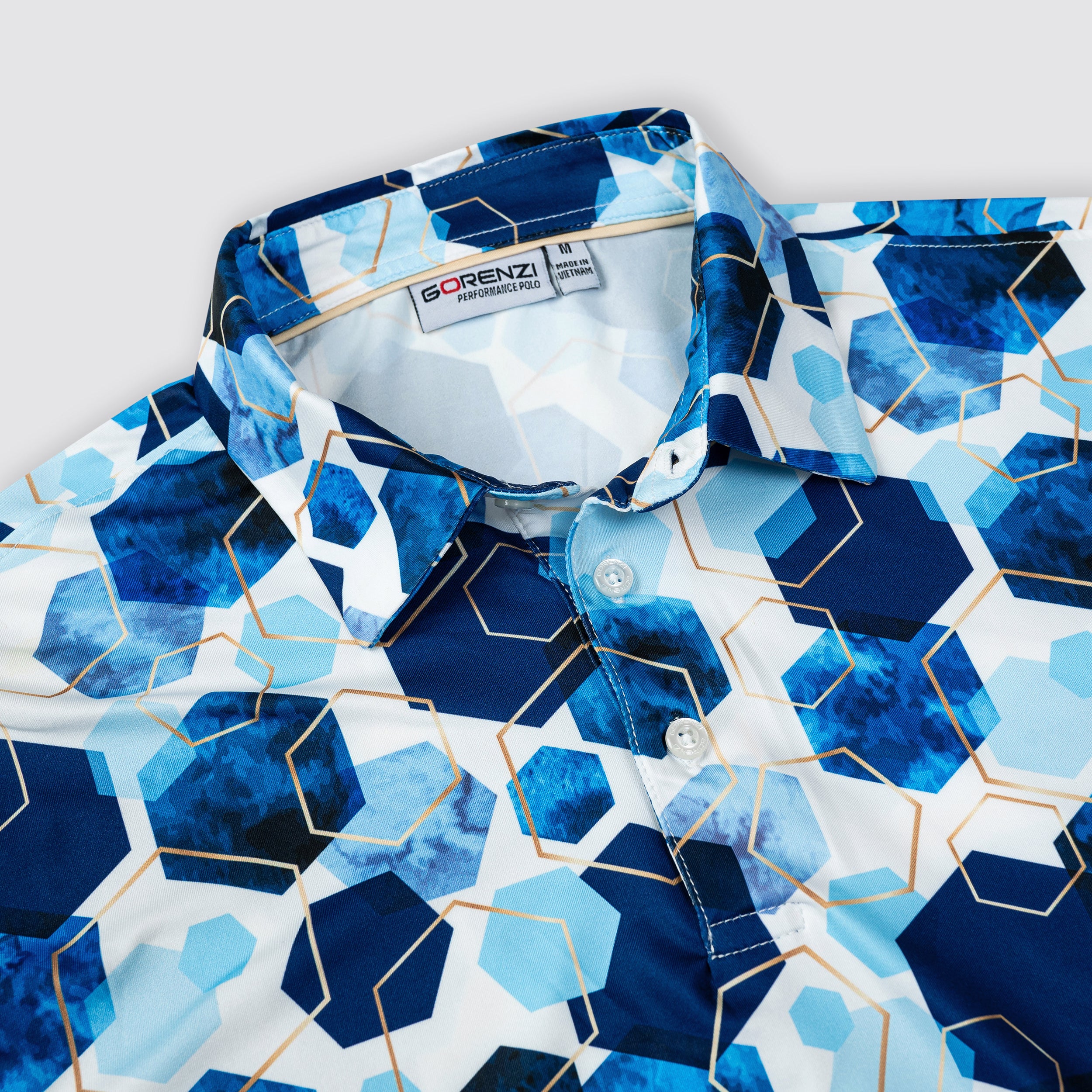 Blue Mosaic Men’s Performance Golf Polo