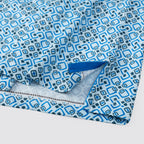 Blue Geo Tile Men’s Performance Golf Polo