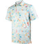 Colorful Geometric Hexagonal Golf Polo Shirt for Men