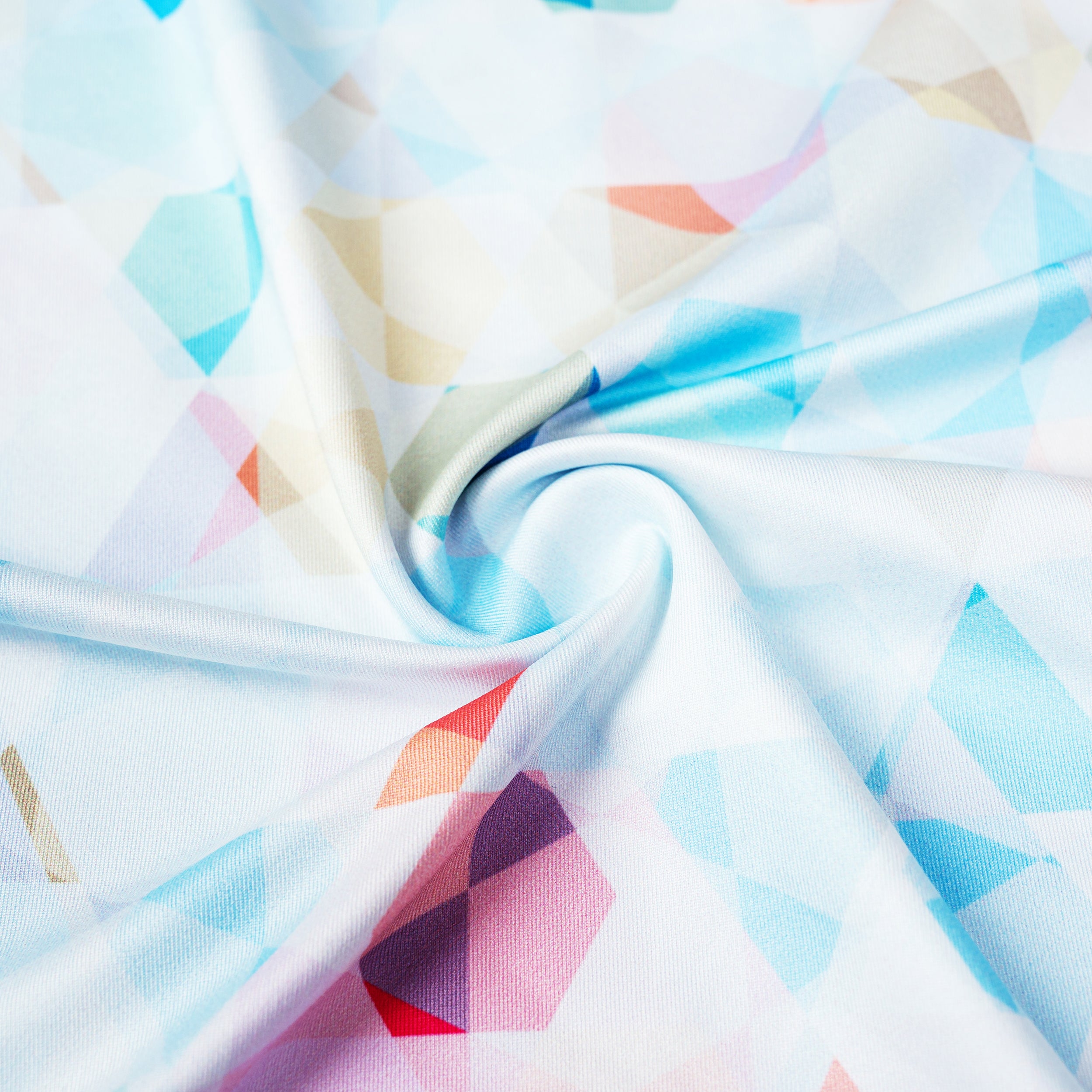 Colorful Geometric Hexagonal Golf Polo Shirt for Men