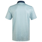 Green Geometric Umbrella Golf Polo Shirt for Men