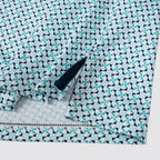 Green Geometric Umbrella Golf Polo Shirt for Men