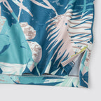 Blue Geometric Floral Men’s Performance Golf Polo