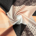 Orange Geometric Triangle Golf Polo Shirt for Men