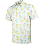 White Sailboat Palm Men’s Performance Golf Polo