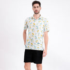 White Sailboat Palm Men’s Performance Golf Polo