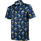 Navy Sailboat Palm Men’s Performance Golf Polo