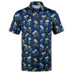 Navy Sailboat Palm Men’s Performance Golf Polo