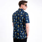 Navy Sailboat Palm Men’s Performance Golf Polo