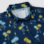 Navy Sailboat Palm Men’s Performance Golf Polo