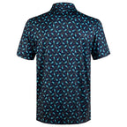 Midnight Tropical Pineapple Men’s Performance Golf Polo