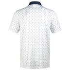 Navy Classic Print Men’s Performance Golf Polo